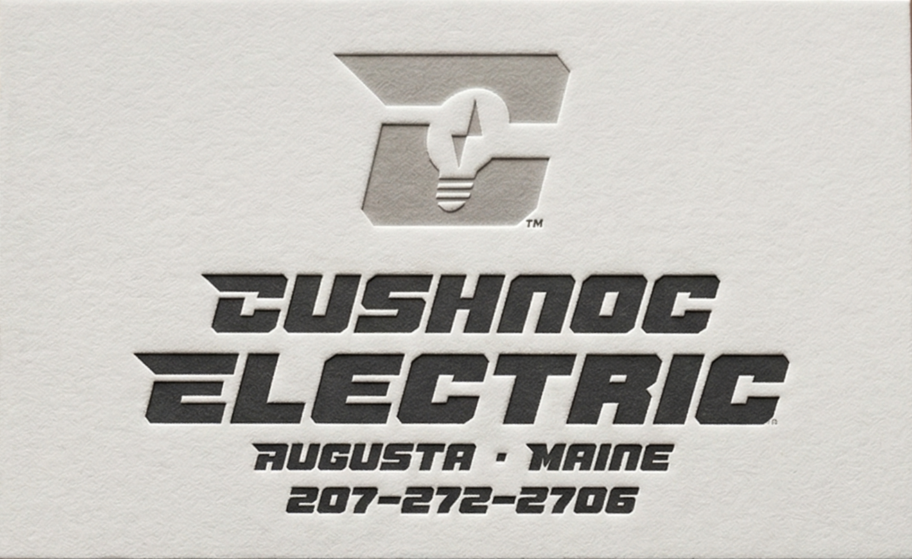 Cushnoc Electric Business Card